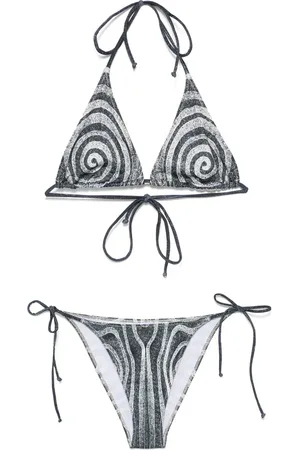Jean Paul Gaultier Spiralmönstrad bikini