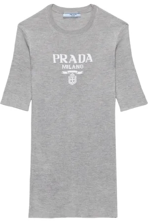 Prada Ribbstickad topp