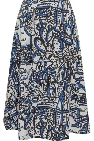 ALESSANDRO ENRIQUEZ Cotton pleated skirt