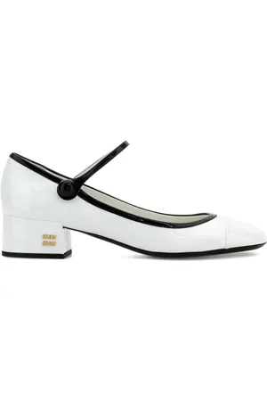 Miu Miu 40mm leather pumps