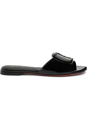santoni Sandaler i lackat läder
