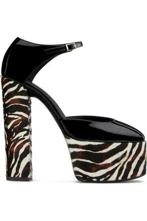 Giuseppe Zanotti Zebramönstrade platåsandaler