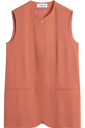 Lanvin Väst med rundad hals