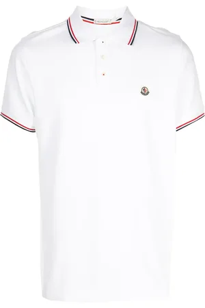 Moncler Pikétröja med randig kant