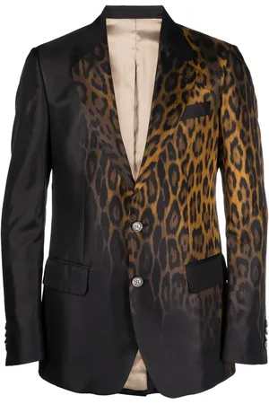 Roberto Cavalli Skräddad blazer med djurmotiv