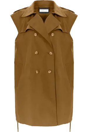 Caractere ärmlös trenchcoat