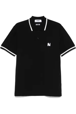 Msgm Pikétröja med broderad logotyp