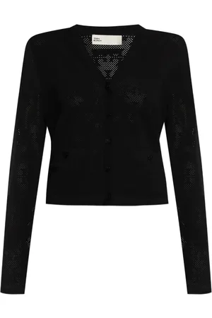 Tory Burch Stickad kofta med logotyp