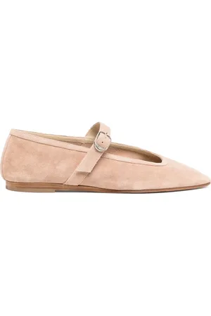 Le Monde Beryl Mary Jane ballerinaskor i mocka