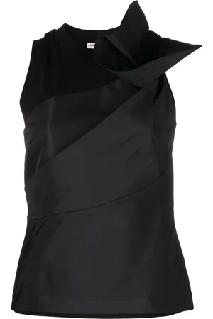 Alexander McQueen Asymmetrisk ärmlös topp