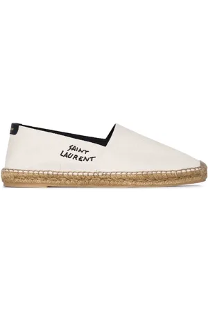 Saint Laurent Espadrillos med broderad logotyp