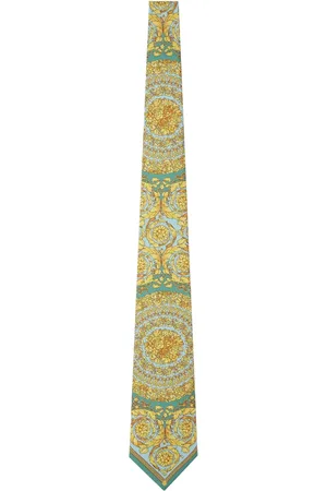 VERSACE Mönstrad sidenslips
