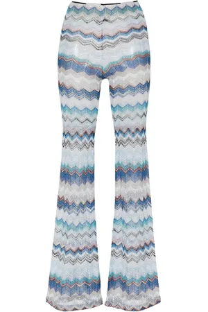 Missoni Stickade utsvängda byxor