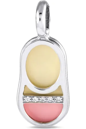 Aaron Basha Diamantberlock i 18K vitguld