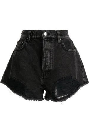 AMIRI Hotpants med sliten effekt