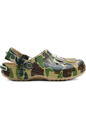 A Bathing Ape X Crocs Classic Chai clogs