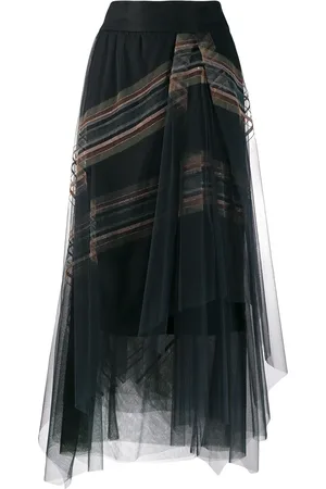 Brunello Cucinelli Skiktad kjol