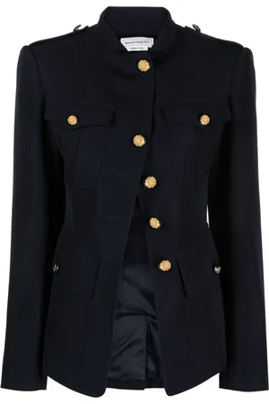 Alexander McQueen Asymmetrisk militärjacka