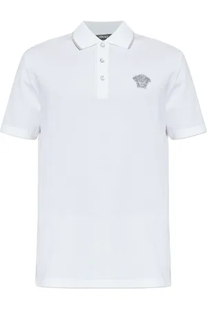 VERSACE Pikétröja med broderad logotyp