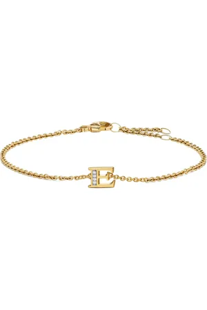 David Yurman Petite Pavé Initial diamantarmband i 18K gult guld