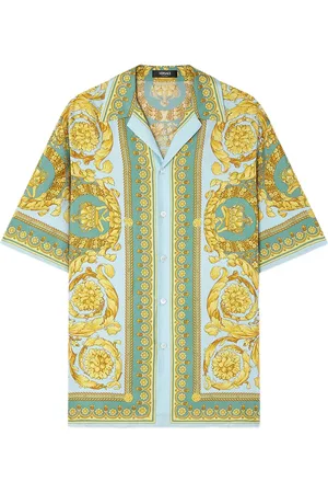 VERSACE Kortärmad skjorta med tryck
