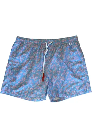 ISAIA Grenmönstrade badshorts