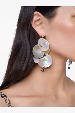 Paco rabanne Shell Disks örhängen