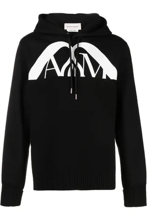 Alexander McQueen Hoodie med logotyp