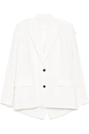 pushBUTTON Enkelknäppt blazer med fyrkantig rygg