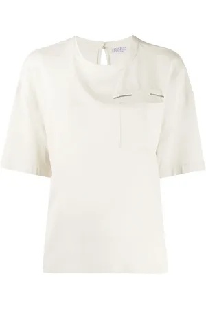 Brunello Cucinelli Blus med bröstficka