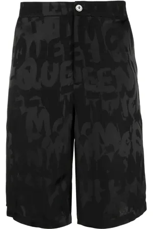 Alexander McQueen Graffiti badbyxor med logotyp