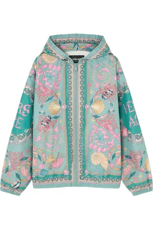 VERSACE Underwater Barocco jacka med huva