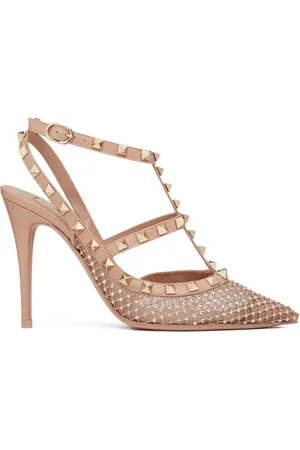 VALENTINO GARAVANI Rockstud pumps med strass 100 mm