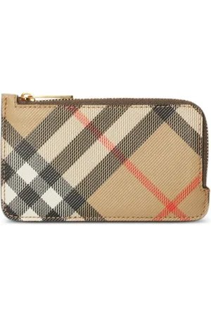 Burberry Rutigt kortfodral med dragkedja