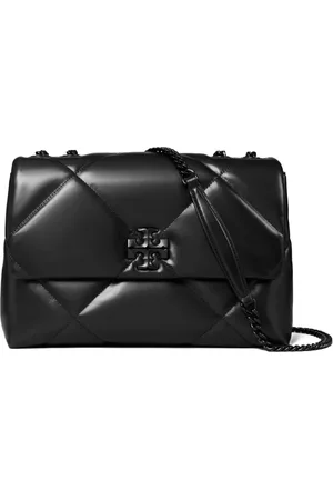 Tory Burch Kira quiltad axelväska i läder
