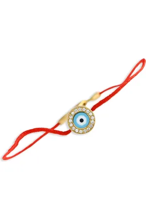 Aaron Basha 18K yellow gold Evil Eye diamond bracelet