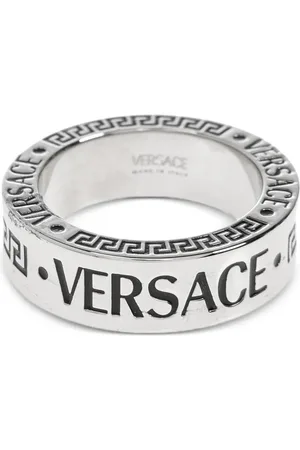 VERSACE Ring med graverad logotyp