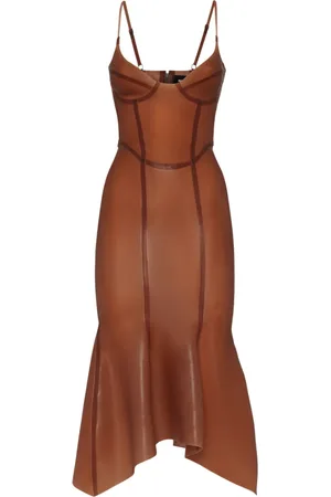Dsquared2 Midiklänning i latex