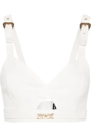 VERSACE Bralette med logotypplakett