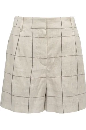 Brunello Cucinelli Skotskrutiga shorts