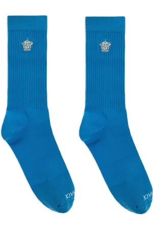 VERSACE Medusa ribbade strumpor med brodyr