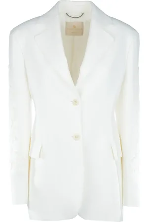 ERMANNO SCERVINO Blazer med blomapplikation