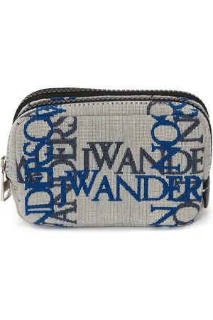 J.W.Anderson Pouch i jacquard med logotyp och dragkedja