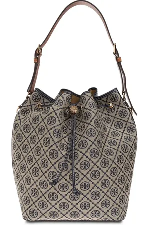 Tory Burch Liten bucketbag i läder