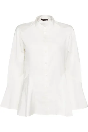 High Utsvängd långärmad blus
