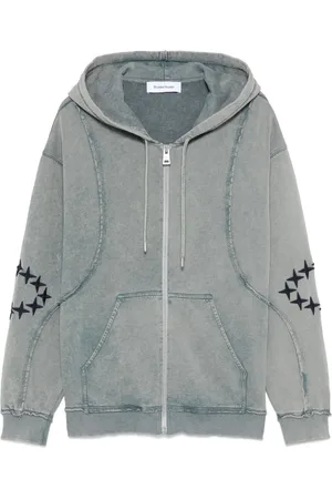 Etudes Hoodie med osydd fåll