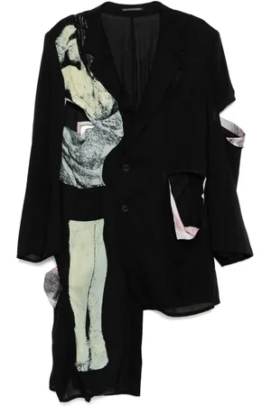 YOHJI YAMAMOTO Blazer med grafiskt tryck
