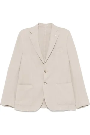 LUIGI BIANCHI MANTOVA Enkelknäppt blazer
