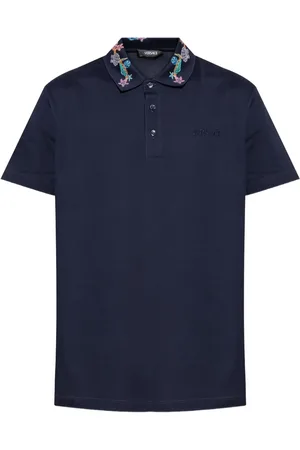 VERSACE Pikétröja med broderad logotyp