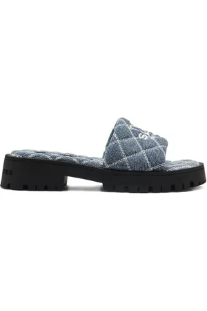 Marc Jacobs The Quiltade tofflor i denim